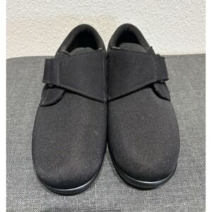 Orthofeet 825 Womens Work Shoes Sz 6.5 Wide Black Hook and Loop NWOT